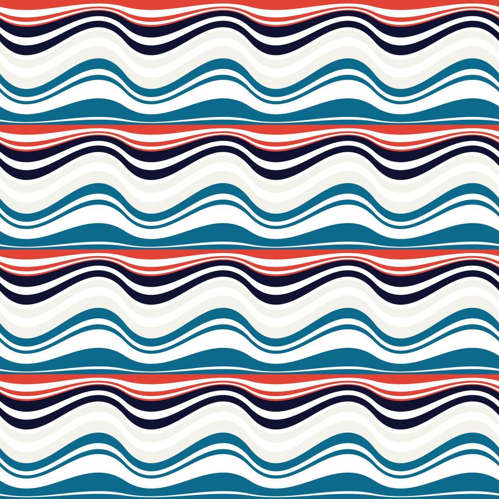 Wavy chevron pattern digital art print summer party backdrop design vector