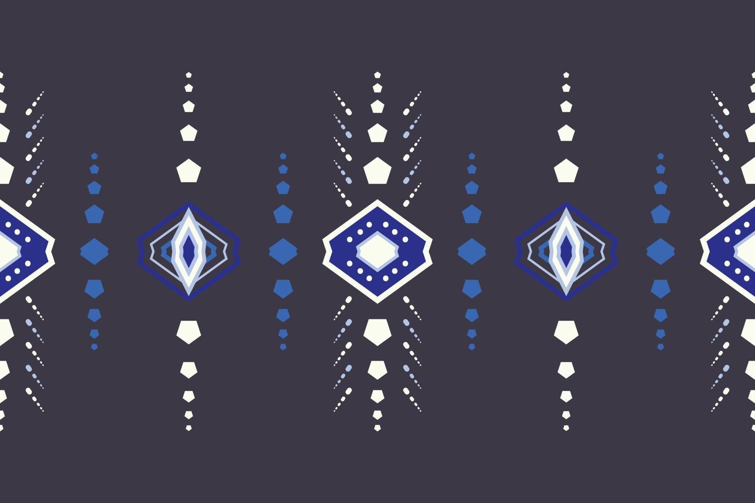 Ethnic border Ikat Seamless Pattern Textile ikat damask seamless pattern digital vector design for Print saree Kurti Borneo Fabric border brush symbols swatches designer