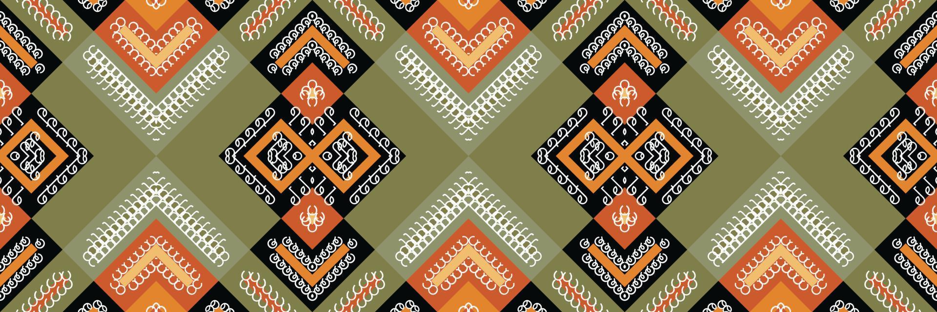 Ikat Seamless Pattern  ikat texture batik textile seamless pattern digital vector design for Print saree Kurti Borneo Fabric border brush symbols swatches party wear