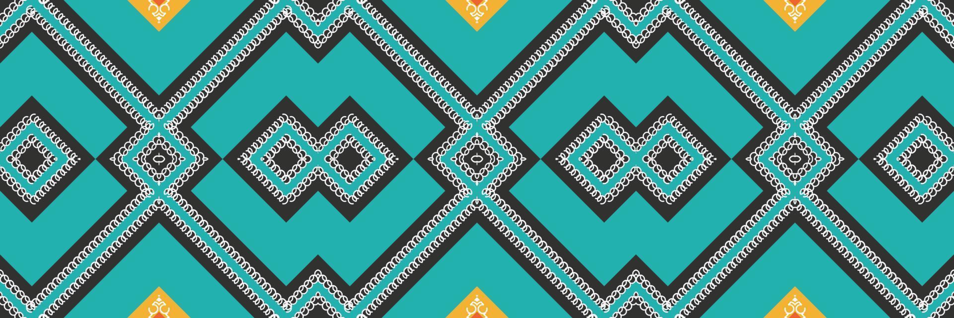 Ikat Indian ethnic pattern. traditional pattern background It is a pattern created by combining geometric shapes. Design for print. Using in the fashion industry. vector