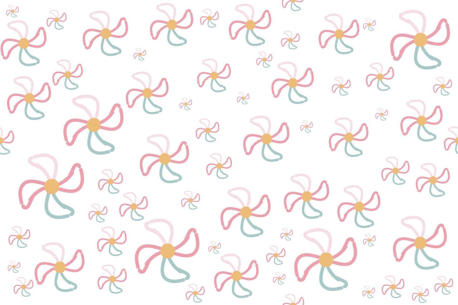 Romantic Flower seamless patterns vector design It's a form created by freehand merging. Create beautiful fabric patterns designed for print used in the ,wallpaper,paper,fabric,