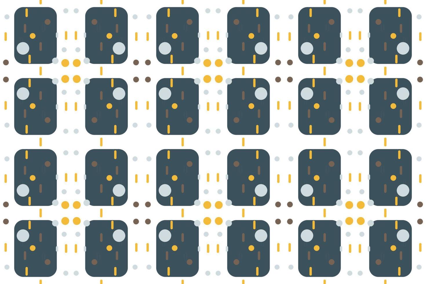 Trendy geometry shapes vector seamless pattern It consists of a polyhedron such as a circle square triangle Used in the textile industry, fabric pattern, paper, wallpaper, book cover