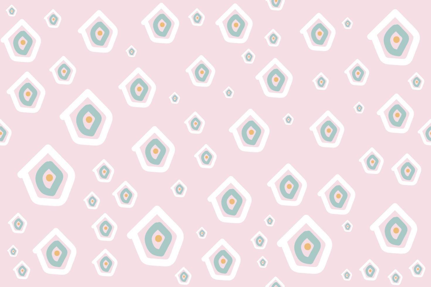 Cute floral seamless patterns vector design It is a pattern created by combining freehand. Create beautiful fabric patterns. Design for print. Using in the.
