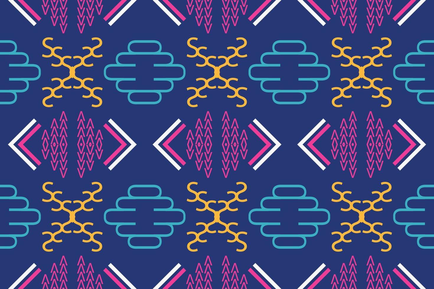 Ethnic pattern vector. Traditional ethnic patterns vectors It is a pattern created by combining geometric shapes. Design for print. Using in the fashion industry.