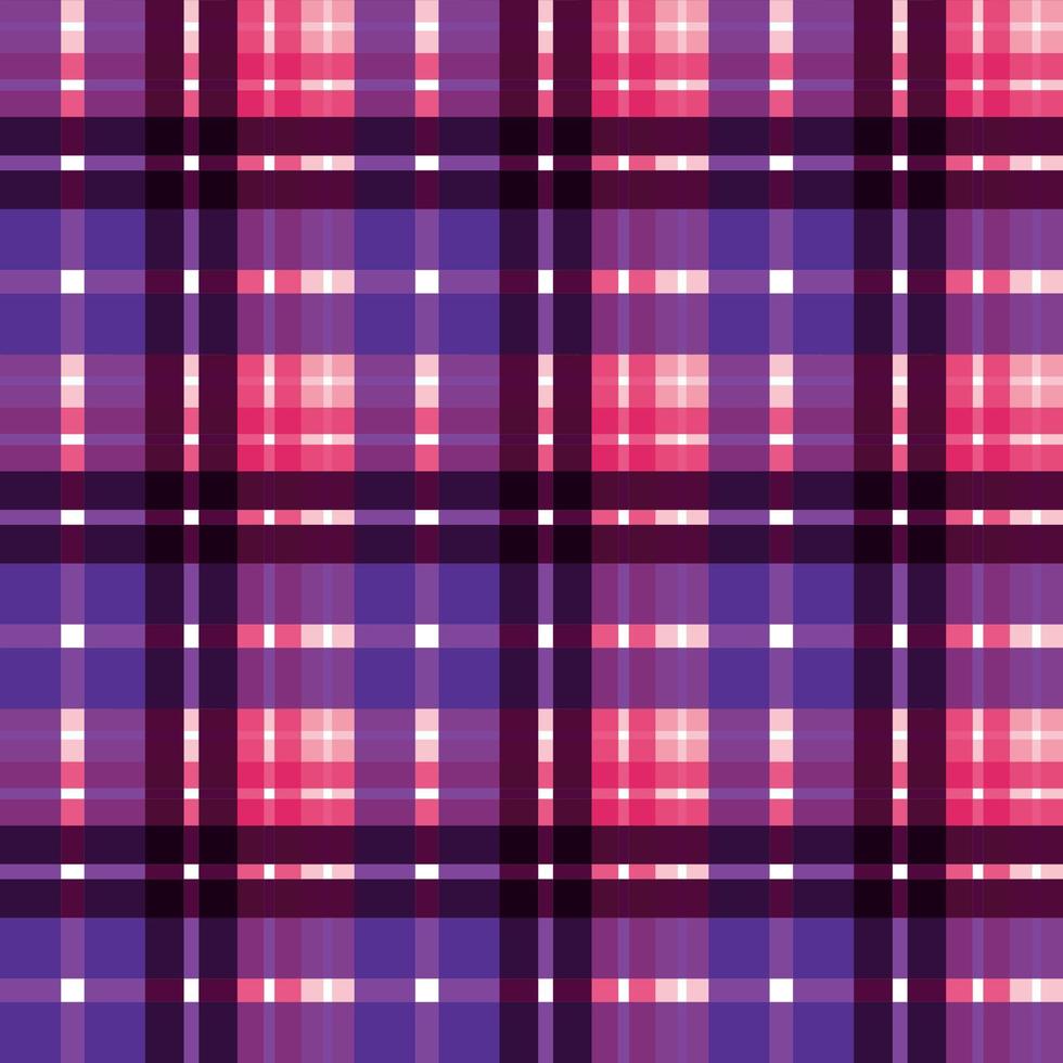 plaid pattern fabric vector design is woven in a simple twill, two over two under the warp, advancing one thread at each pass.