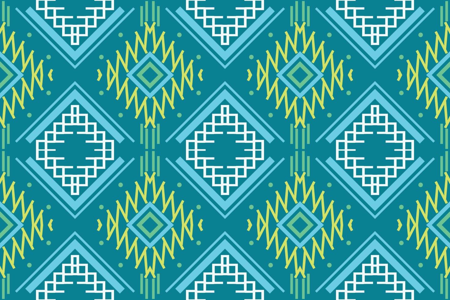 Ethnic Pattern. Ikat Seamless folk embroidery,traditional patterned old saree dress design It is a pattern created by combining geometric shapes. Design for print. Using in the fashion industry. vector