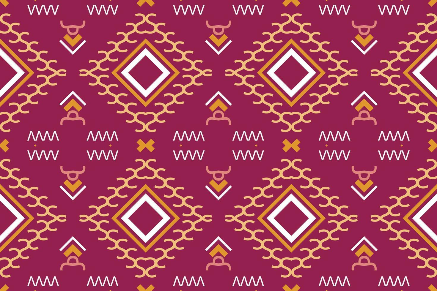 Simple ethnic design in the Philippines. Traditional ethnic pattern design It is a pattern created by combining geometric shapes. Design for print. Using in the fashion industry. vector