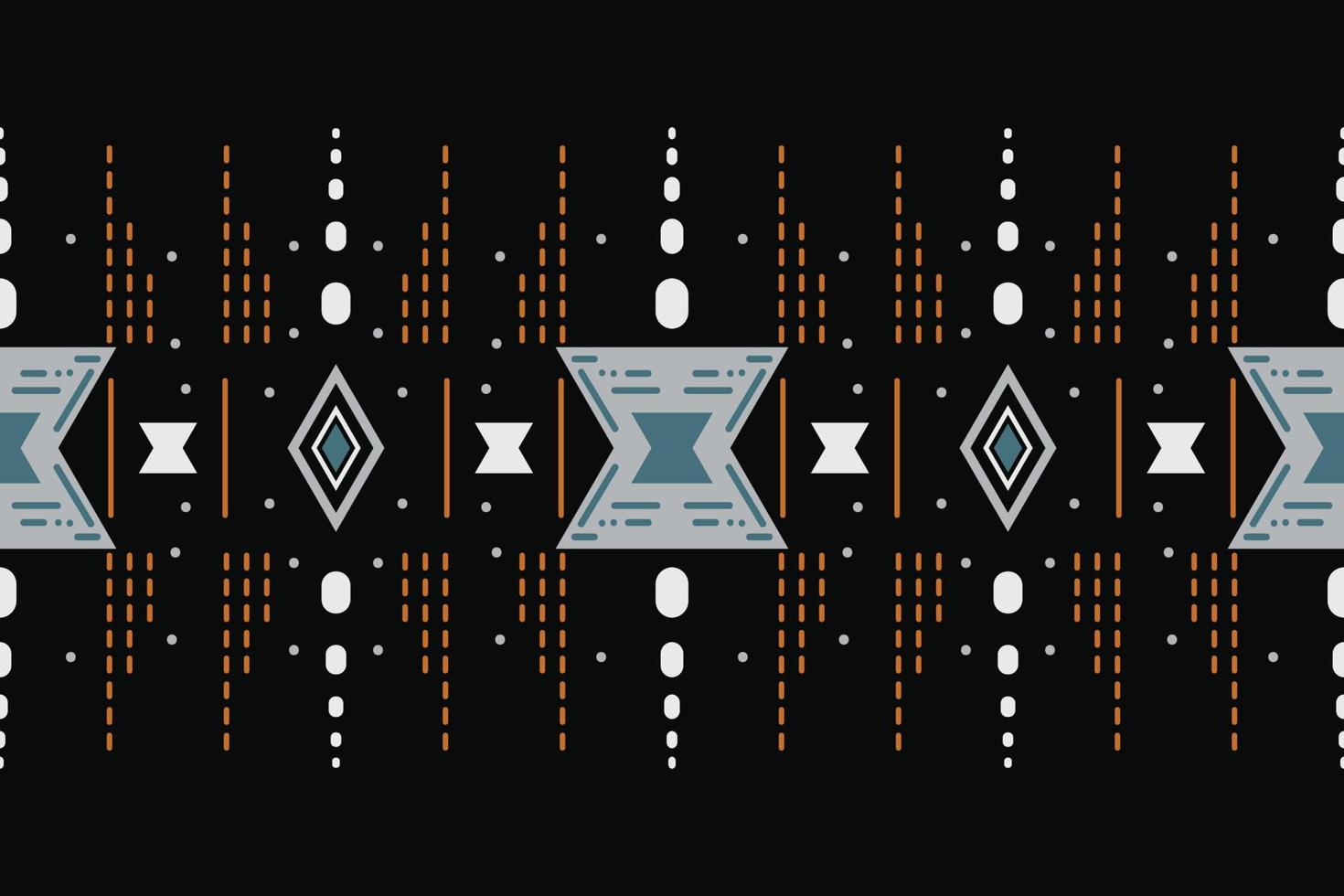 Ikat Seamless Pattern  ikat triangle batik textile seamless pattern digital vector design for Print saree Kurti Borneo Fabric border brush symbols swatches stylish