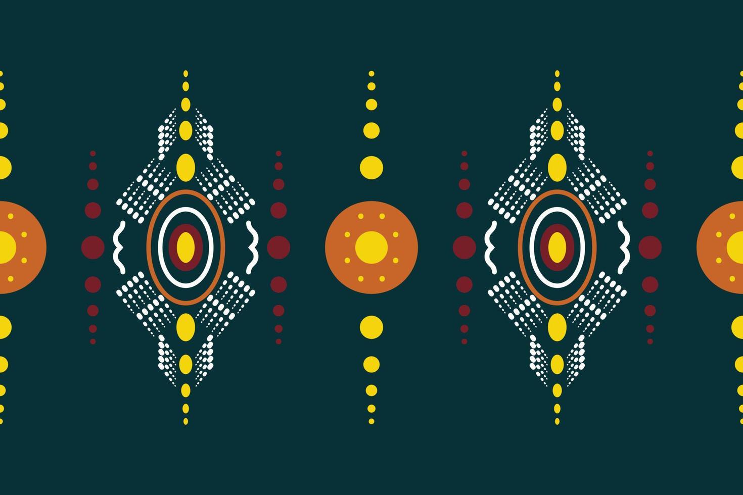 Ethnic border Ikat Seamless Pattern Textile ikat design seamless pattern digital vector design for Print saree Kurti Borneo Fabric border brush symbols swatches party wear