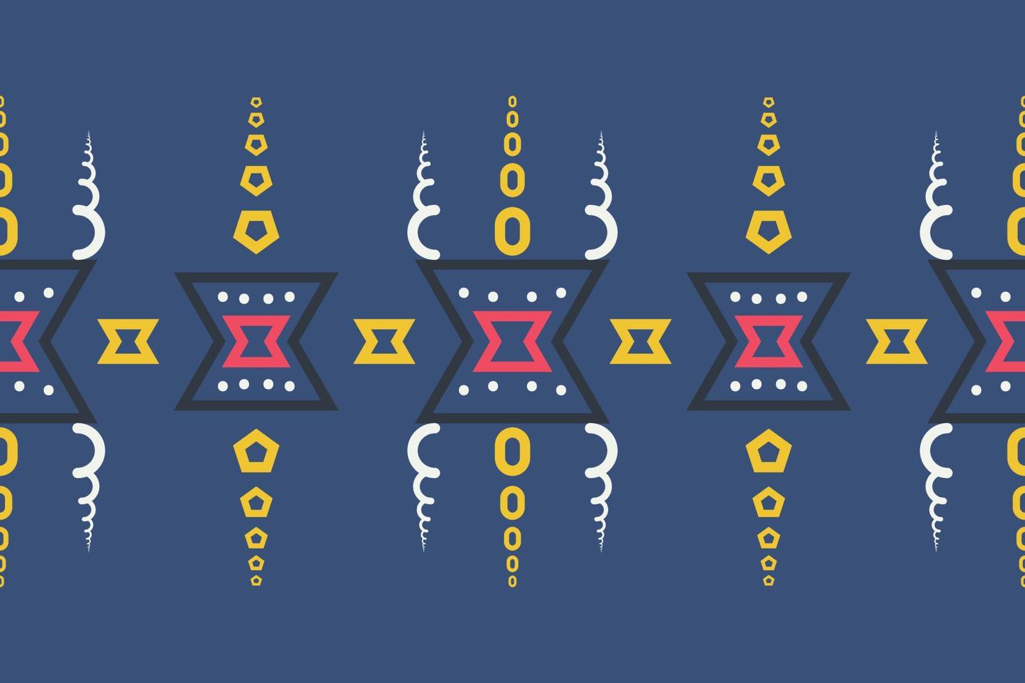 Ethnic border Ikat Seamless Pattern Textile ikat flower seamless pattern digital vector design for Print saree Kurti Borneo Fabric border brush symbols swatches stylish