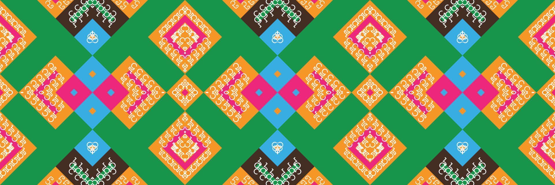Ethnic pattern design of the Philippines. traditional patterned carpets It is a pattern created by combining geometric shapes. Design for print. Using in the fashion industry. vector