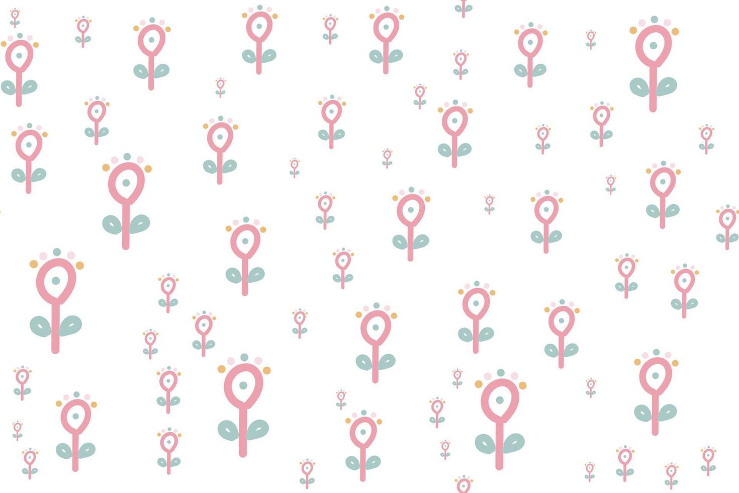 Simple botanical flower seamless patterns vector illustration design It's a form created by freehand merging. Create beautiful fabric patterns designed for print used in the ,wallpaper,paper,fabric,