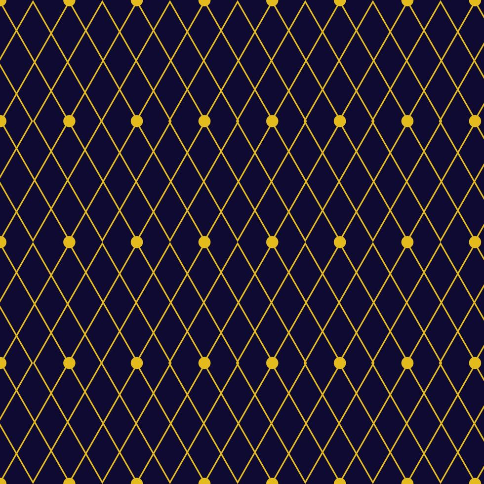 Abstract square yellow pattern texture fabric black background geometric vector