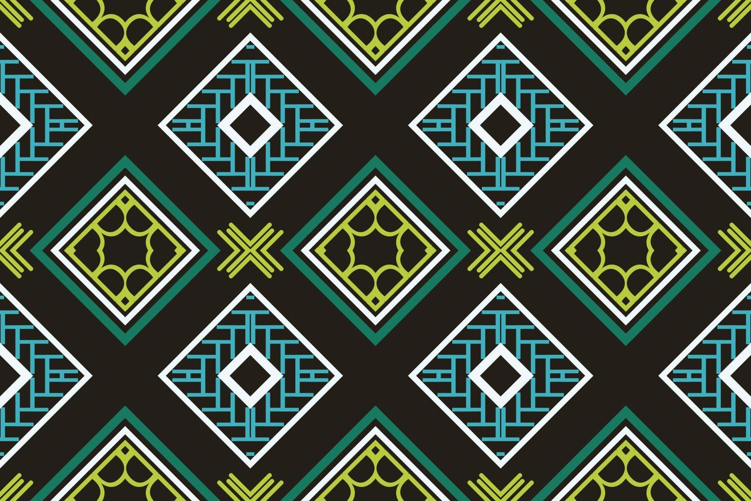 Ethnic pattern Philippine textile. traditional patterned wallpaper It is a pattern created by combining geometric shapes. Design for print. Using in the fashion industry. vector