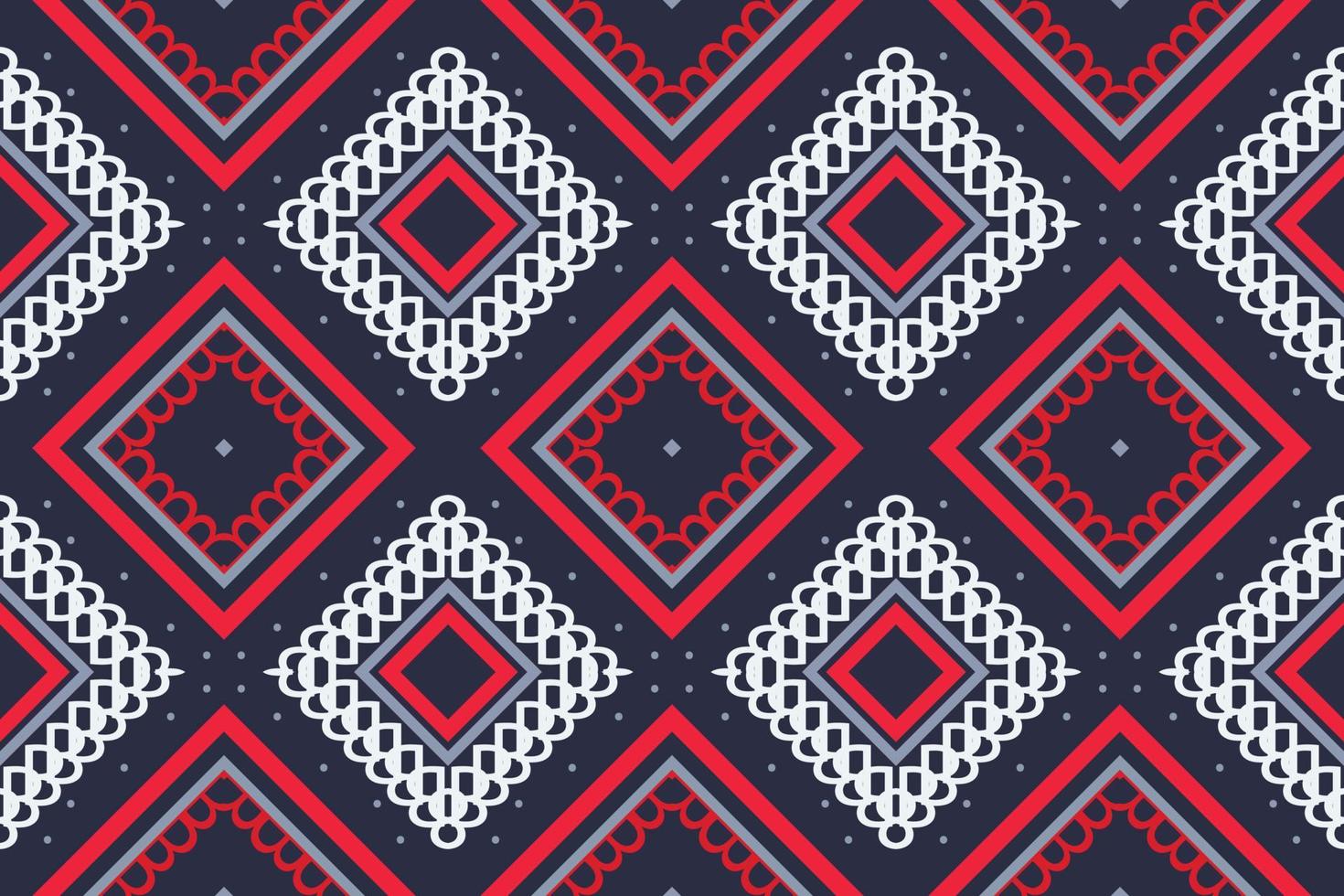 patrón étnico textil filipino. diseño de patrón étnico tradicional es un patrón creado mediante la combinación de formas geométricas. diseño para imprimir. utilizando en la industria de la moda. vector