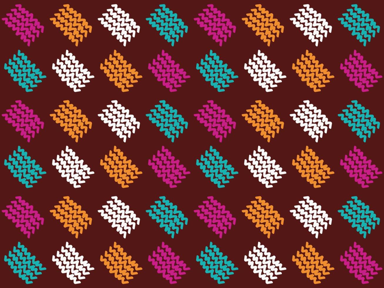 Freehand Pattern Rectangle Shapes print fabric Seamless Pattern Design Ethnic Aztec fabric carpet mandala ornament native boho chevron textile. vector