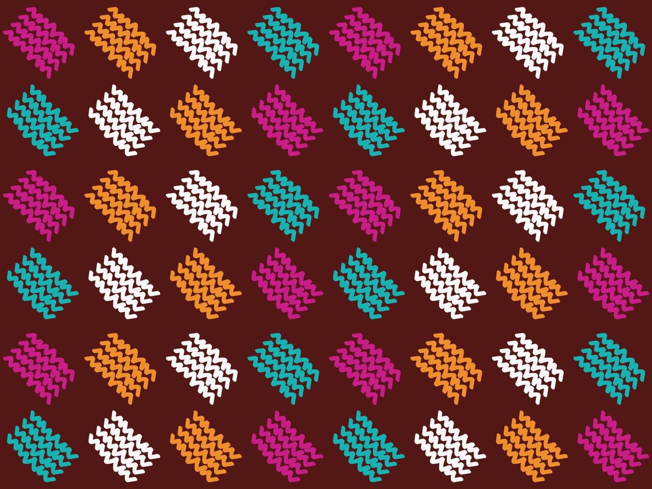 patrón a mano alzada formas rectangulares tela impresa diseño de patrón sin costuras tela azteca étnica alfombra mandala ornamento nativo boho chevron textil. vector