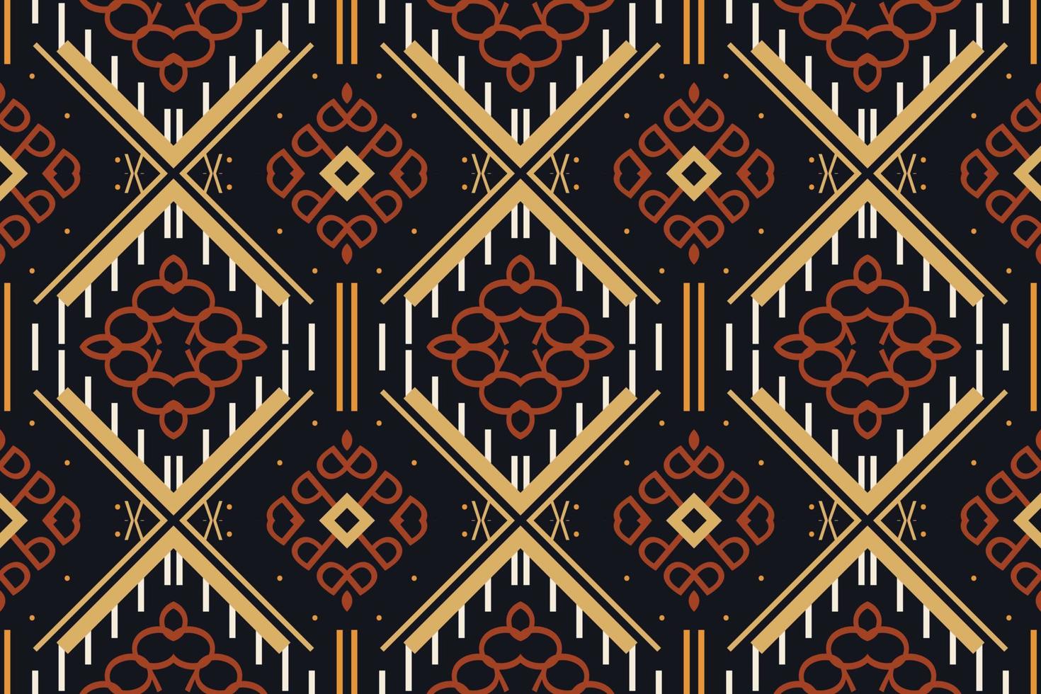 Ethnic Pattern. Ikat Seamless folk embroidery,traditional pattern African art It is a pattern created by combining geometric shapes. Design for print. Using in the fashion industry. vector