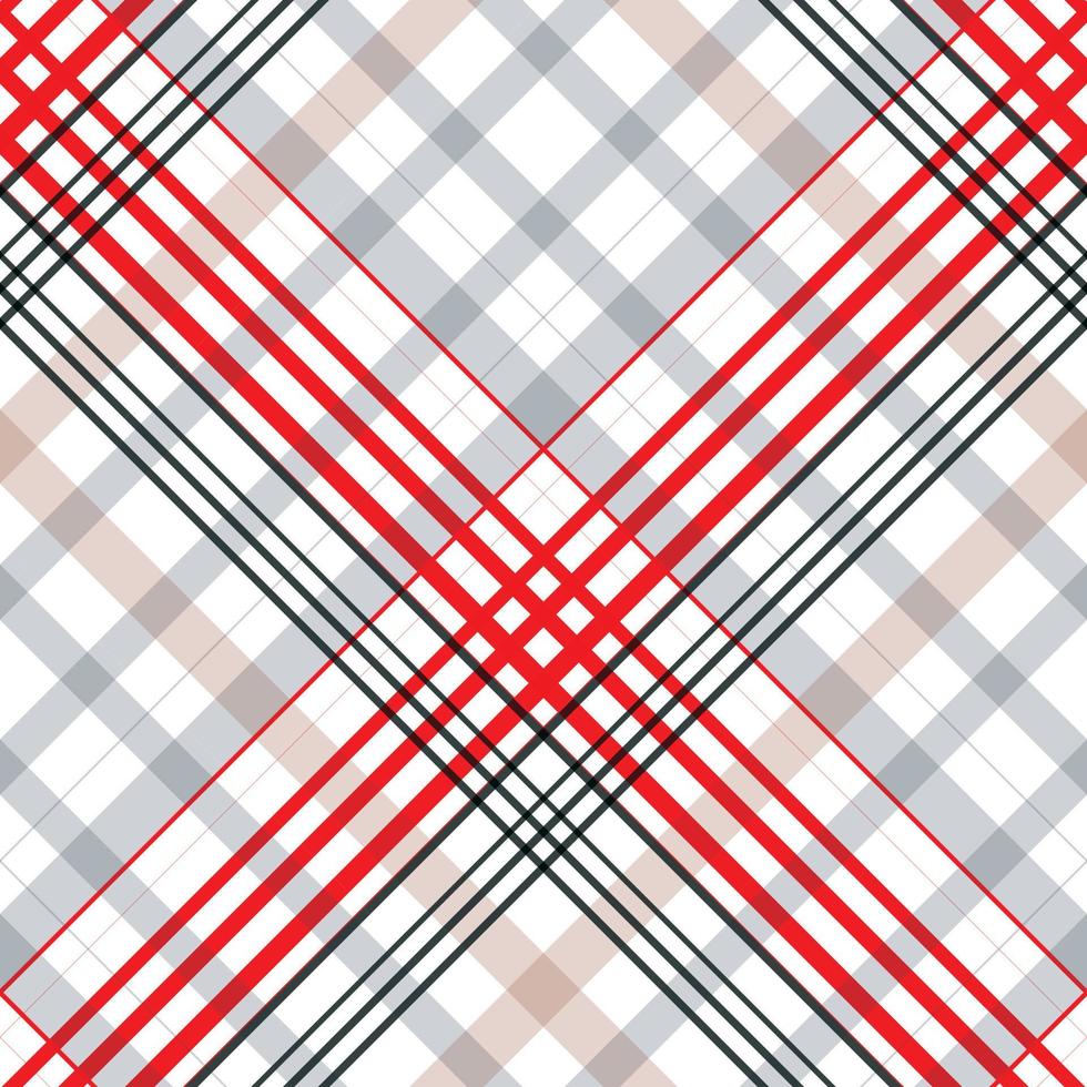 checkered design seamless textile is made with alternating bands of coloured pre dyed threads woven as both warp and weft at right angles to each other. vector