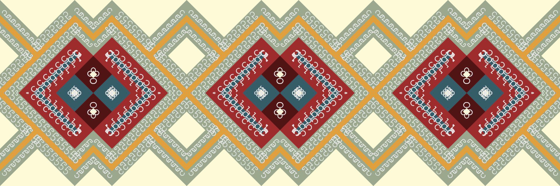 Ethnic Indian prints and patterns. traditional pattern design It is a pattern created by combining geometric shapes. Design for print. Using in the fashion industry. vector