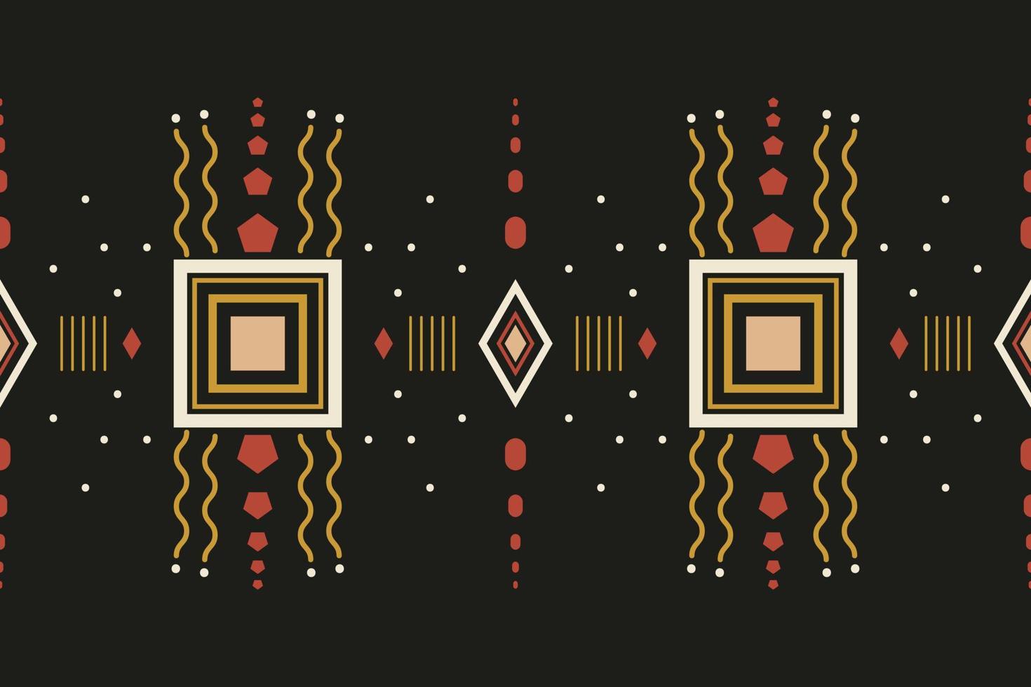 Ikat Seamless Pattern  ikat triangle batik textile seamless pattern digital vector design for Print saree Kurti Borneo Fabric border brush symbols swatches cotton