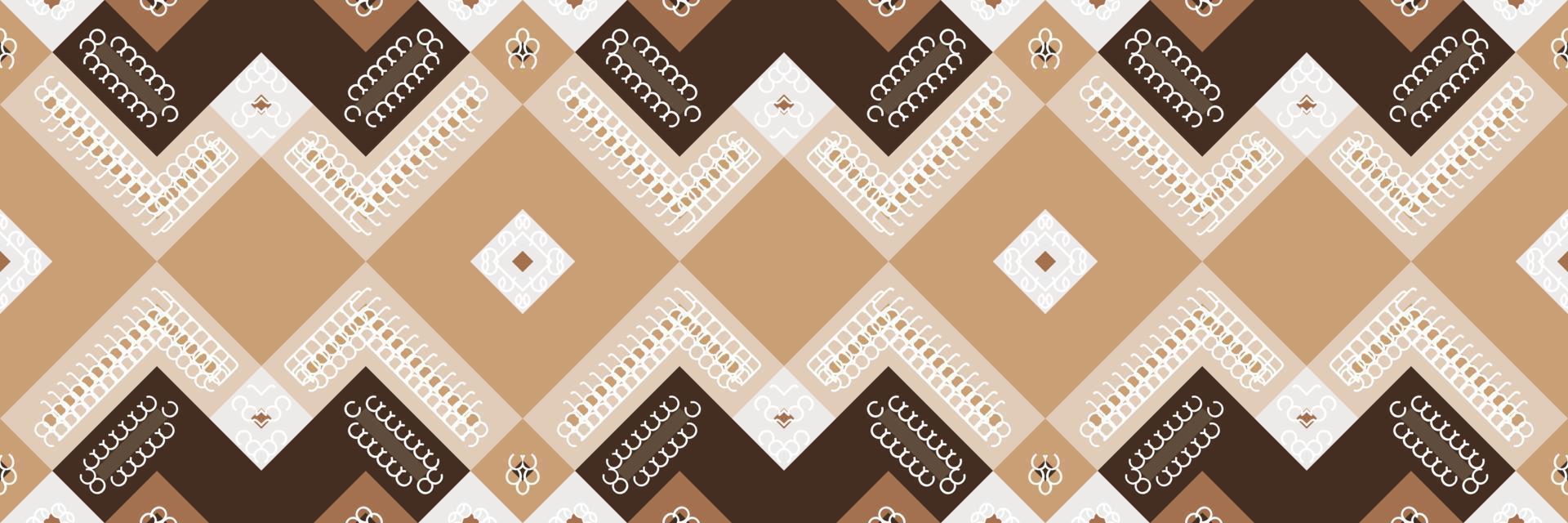 Ethnic Aztec Ikat Seamless Pattern Textile ikat diamond seamless pattern digital vector design for Print saree Kurti Borneo Fabric Aztec brush symbols swatches cotton