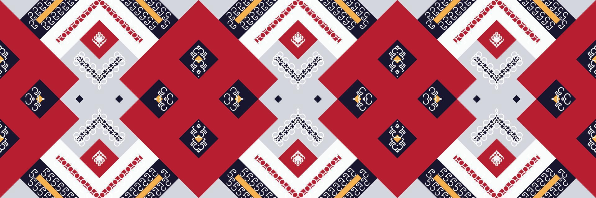 Ethnic pattern design of the Philippines. traditional patterned Native American art It is a pattern created by combining geometric shapes. Design for print. Using in the fashion industry. vector