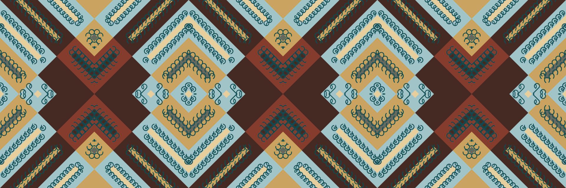 diseño étnico dibujando las filipinas. diseño de vestido de sari antiguo estampado tradicional es un patrón creado mediante la combinación de formas geométricas. diseño para imprimir. utilizando en la industria de la moda. vector