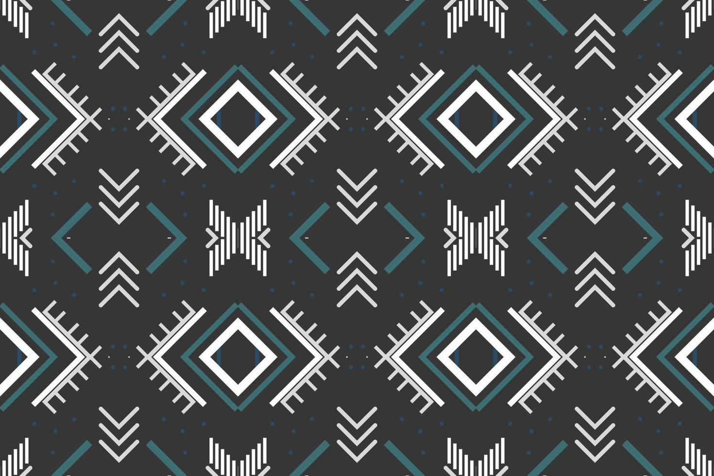 fondo de patrón étnico. arte nativo americano estampado tradicional es un patrón creado mediante la combinación de formas geométricas. diseño para imprimir. utilizando en la industria de la moda. vector