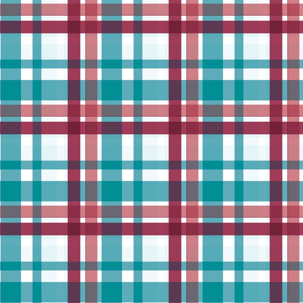 patrón a cuadros diseño de moda textura los bloques de color resultantes se repiten vertical y horizontalmente en un patrón distintivo de cuadrados y líneas conocido como conjunto. el tartán a menudo se llama plaid vector