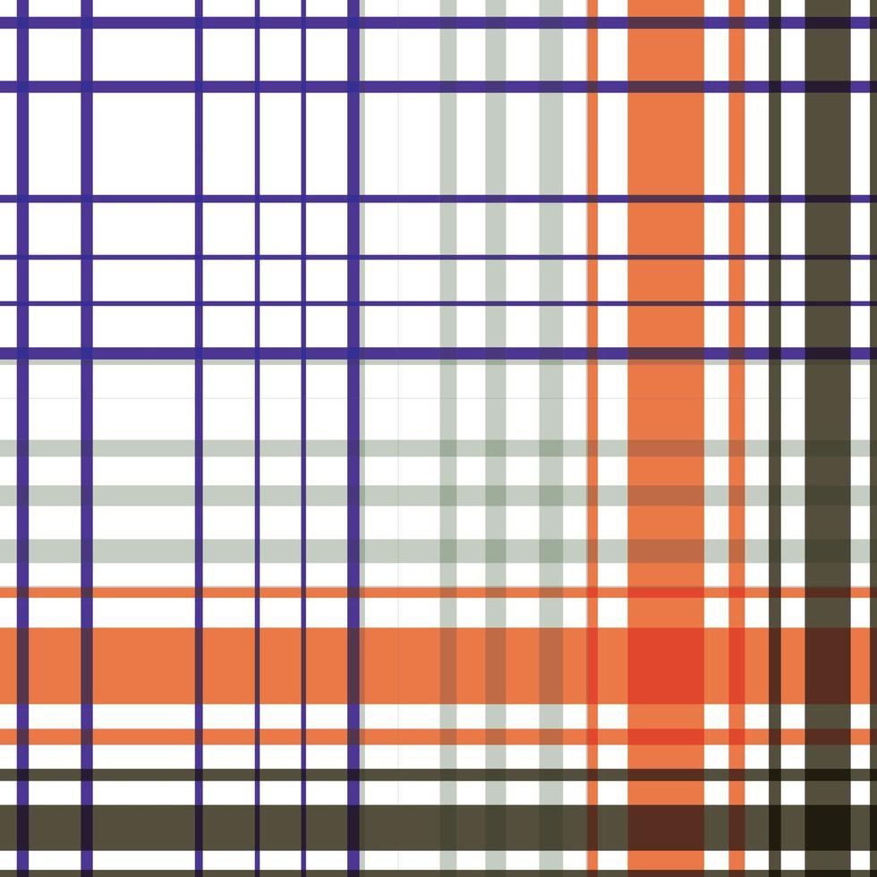 abstract tartan pattern design textile is woven in a simple twill, two over two under the warp, advancing one thread at each pass. vector