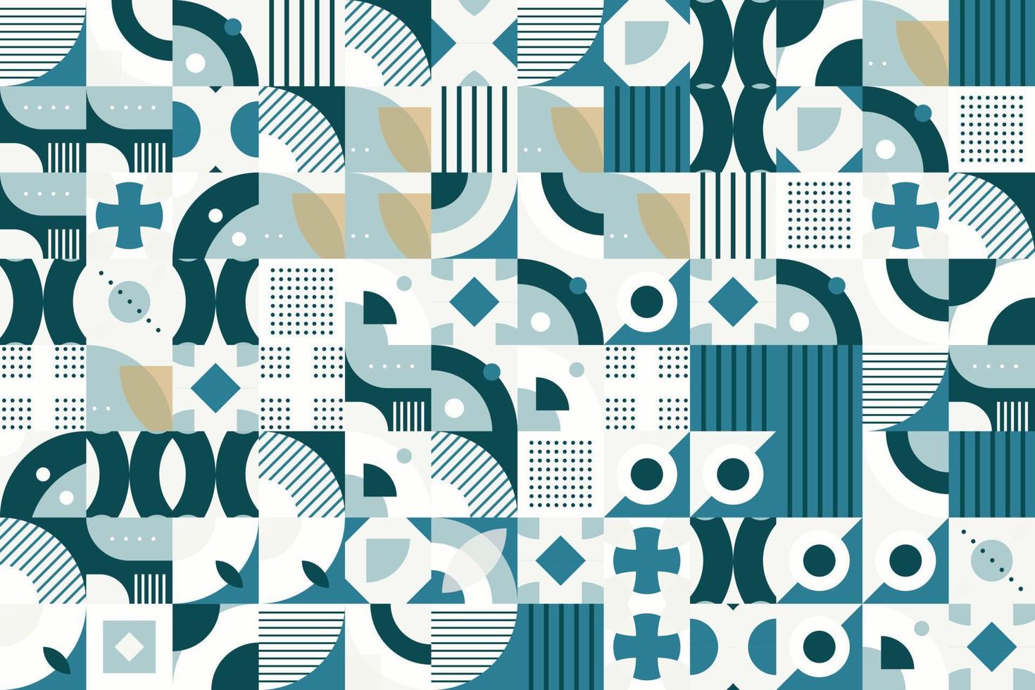 Cover book geometry shapes vector seamless pattern It consists of a polyhedron such as a circle square triangle Used in the textile industry, fabric pattern, paper, wallpaper, book cover