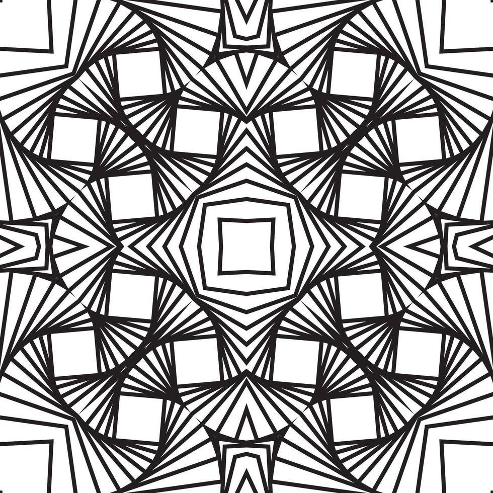 Dynamic 3d wavy lines seamless pattern. on a white background. Geometric shapes from the black lines. vector