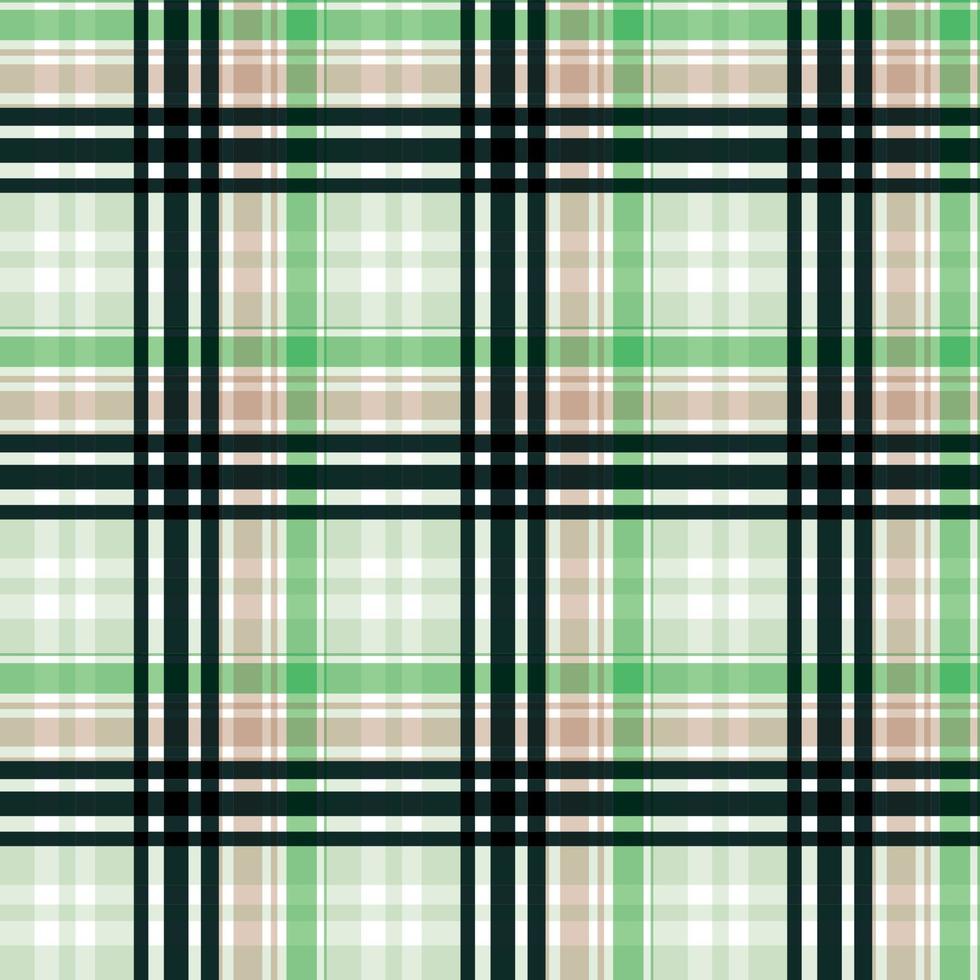 check tartan pattern seamless textile is made with alternating bands of coloured pre-dyed threads woven as both warp and weft at right angles to each other. vector