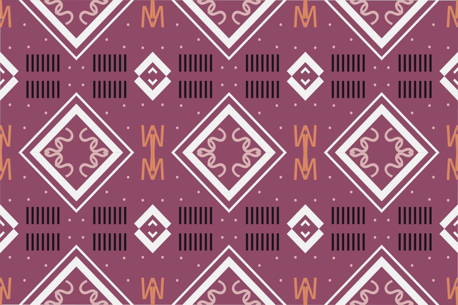 Ethnic Pattern vector. Ikat Seamless embroidery, traditional patterned wallpaper It is a pattern created by combining geometric shapes. Design for print. Using in the fashion industry. vector