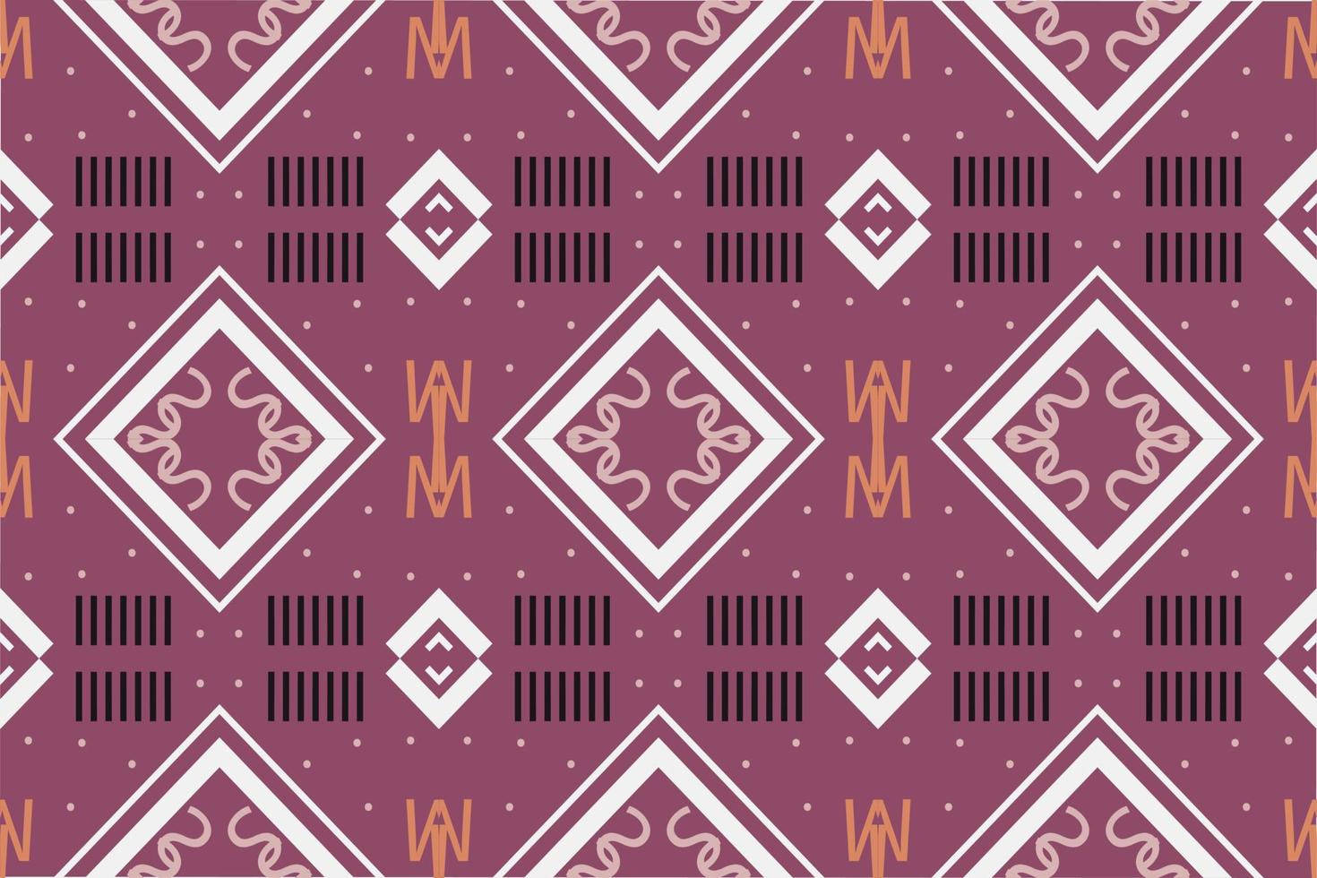 Ethnic Pattern vector. Ikat Seamless embroidery, traditional patterned wallpaper It is a pattern created by combining geometric shapes. Design for print. Using in the fashion industry. vector