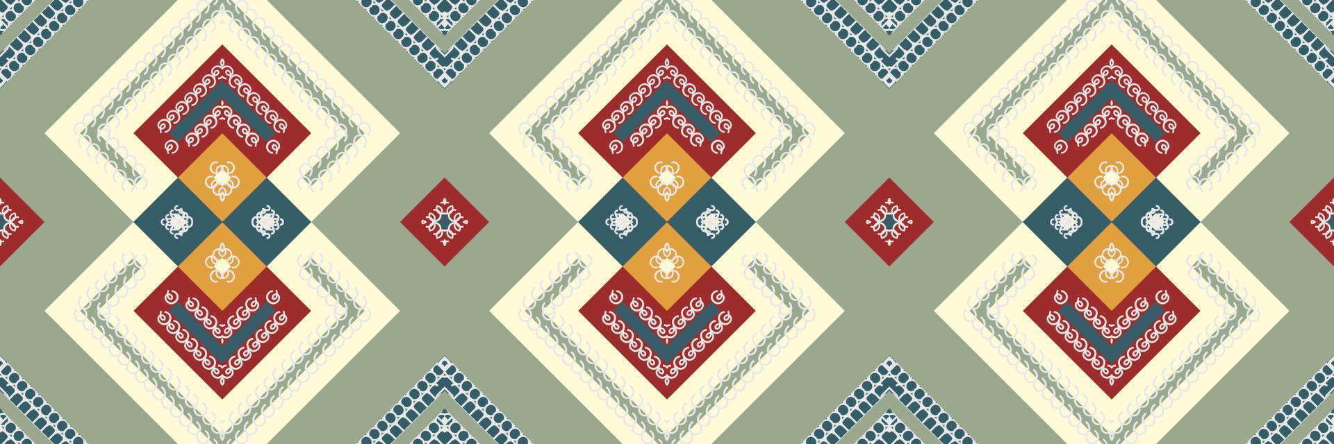 Indian ethnic design pattern. Traditional ethnic patterns vectors It is a pattern created by combining geometric shapes. Design for print. Using in the fashion industry.