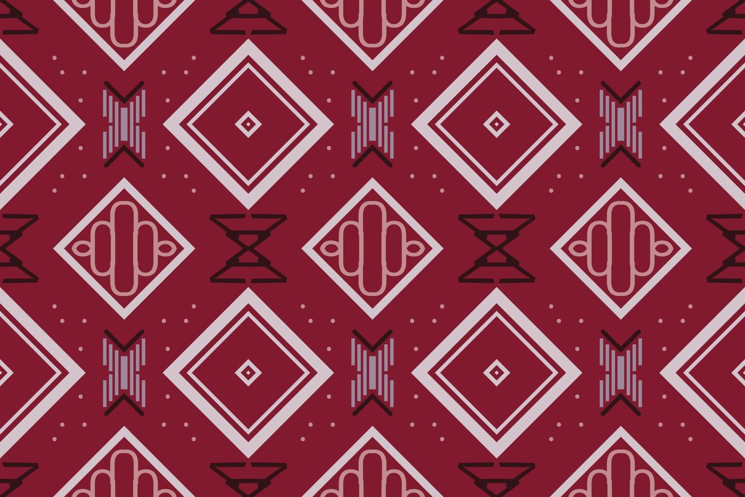 Ethnic Pattern vector. Ikat Seamless embroidery, It is a pattern created by combining geometric shapes. Design for print. Using in the fashion industry. vector