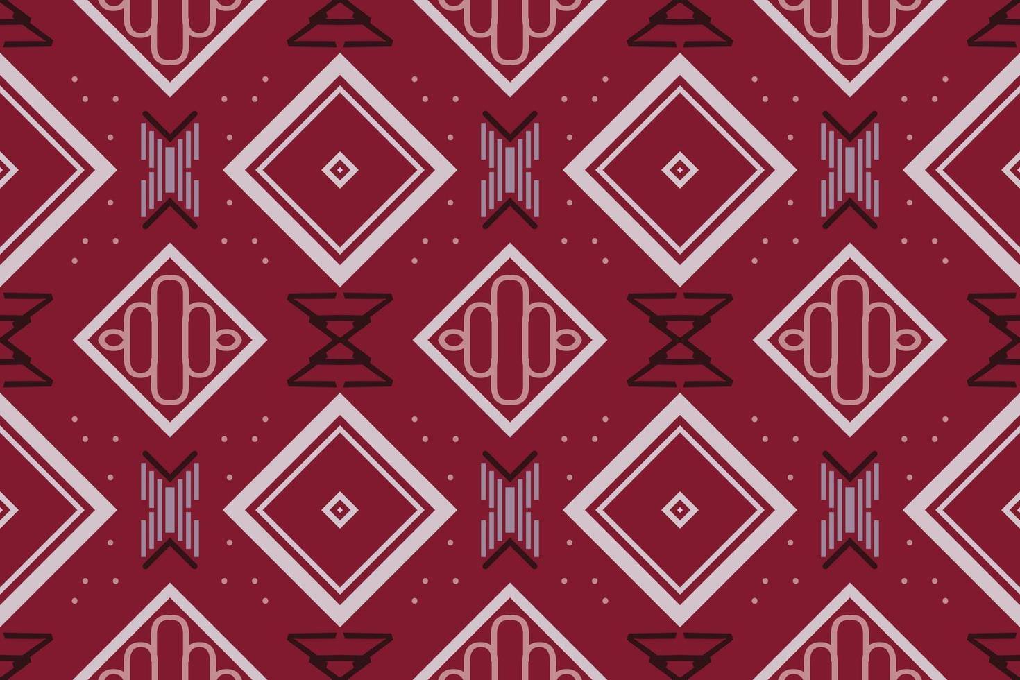 Ethnic Pattern vector. Ikat Seamless embroidery, It is a pattern created by combining geometric shapes. Design for print. Using in the fashion industry. vector