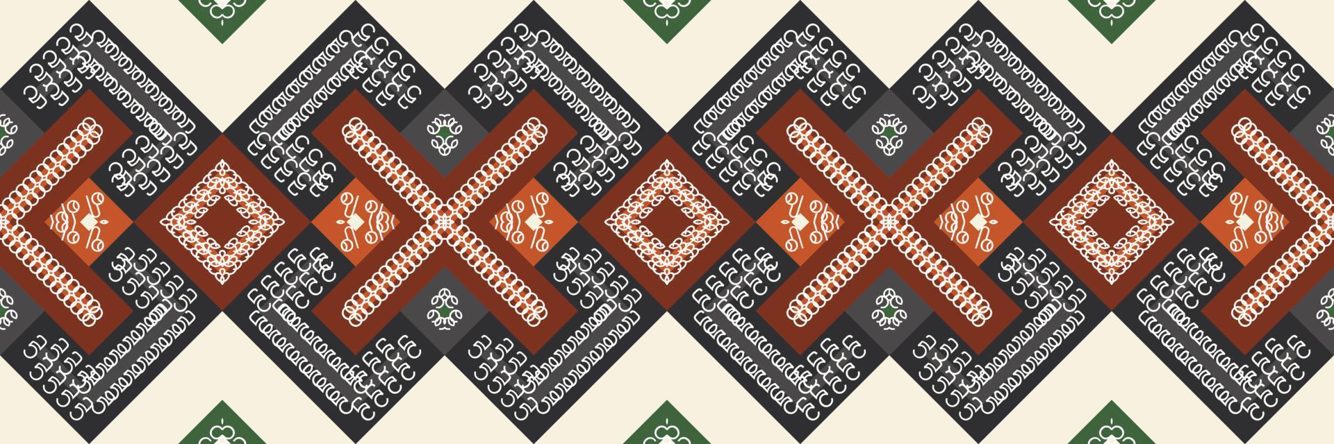 Ethnic pattern of the Philippines. traditional pattern background It is a pattern created by combining geometric shapes. Design for print. Using in the fashion industry. vector