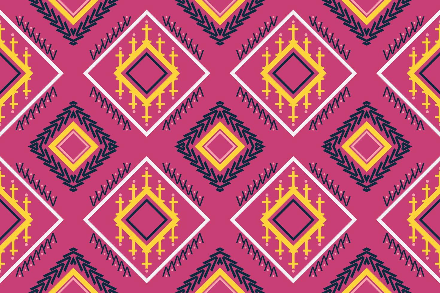 étnico azteca ikat patrón sin costuras textil ikat triángulo patrón sin costuras diseño de vector digital para imprimir saree kurti tela de borneo azteca pincel símbolos muestras ropa de fiesta