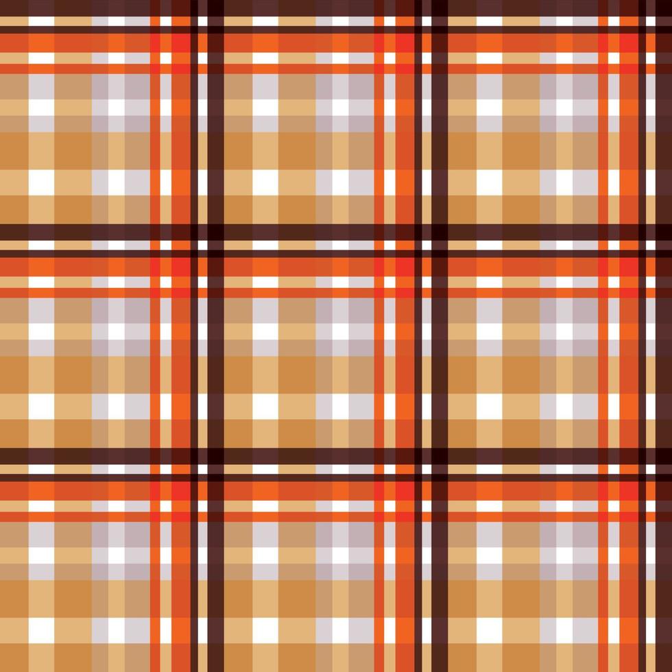 La textura sin fisuras del patrón a cuadros es una tela estampada que consta de bandas entrecruzadas, horizontales y verticales en varios colores. los tartanes se consideran un icono cultural de Escocia. vector