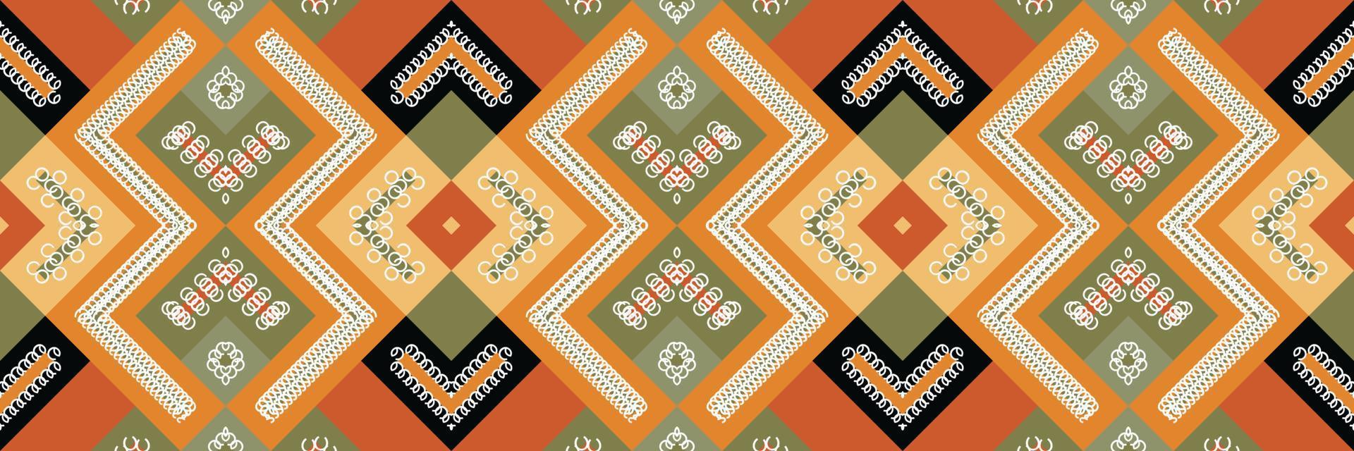 Ikat Seamless Pattern  ikat stripe batik textile seamless pattern digital vector design for Print saree Kurti Borneo Fabric border brush symbols swatches designer