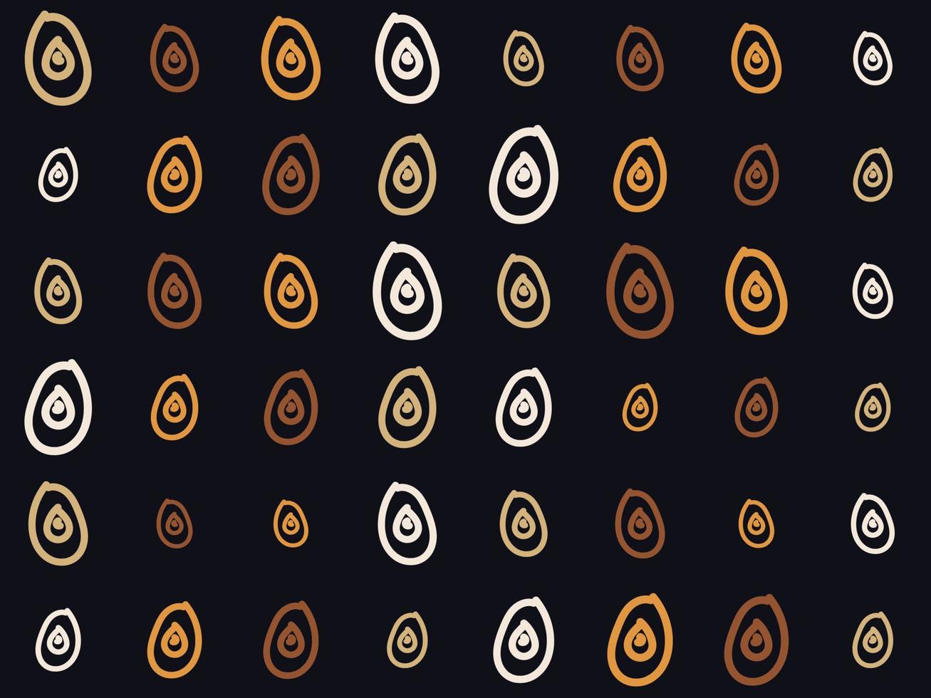 dibujo de círculo a mano alzada tejido nativo americano diseño de patrones sin fisuras uzbeko ikat-producto de seda tradicional en uzbekistán y asia central, vector