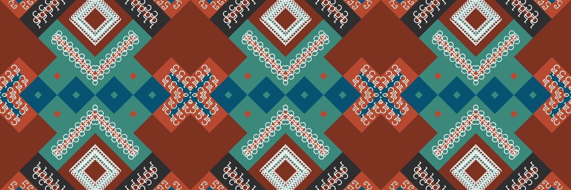 Tribal ethnic pattern. traditional pattern design It is a pattern created by combining geometric shapes. Design for print. Using in the fashion industry. vector