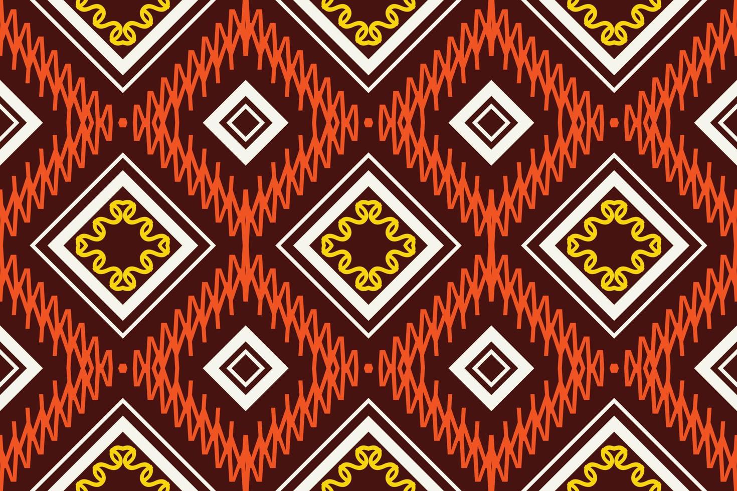 Ethnic pattern vector. traditional pattern design It is a pattern created by combining geometric shapes. Design for print. Using in the fashion industry. vector