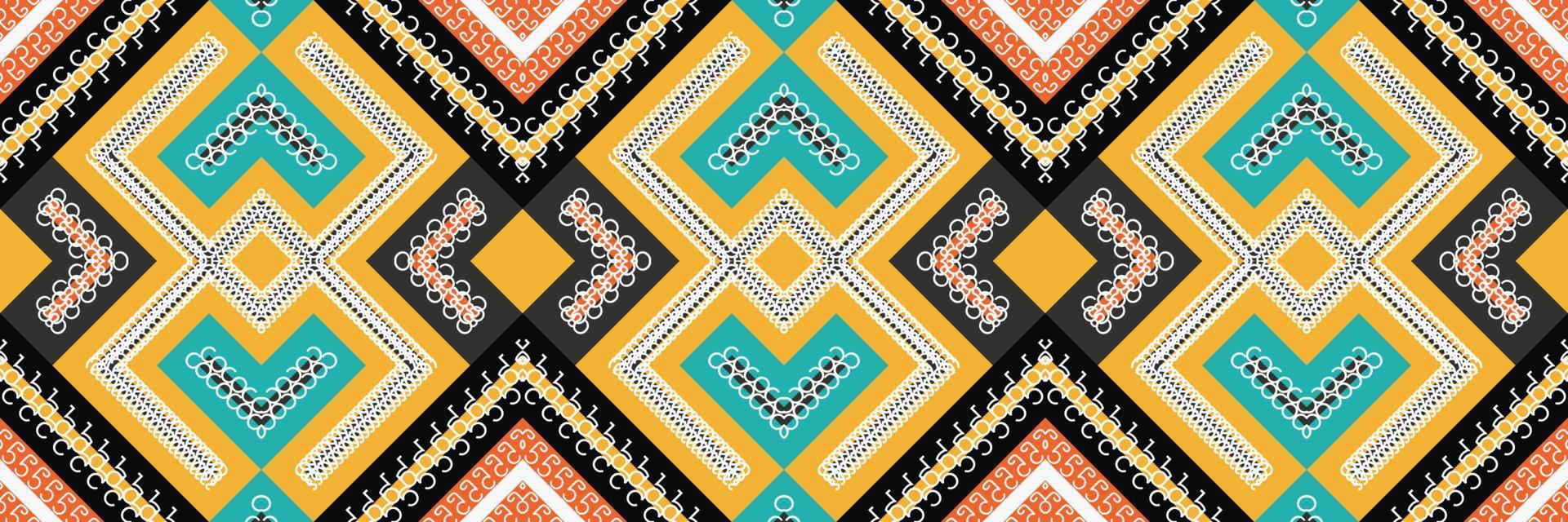 Tribal ethnic pattern. traditional pattern background It is a pattern created by combining geometric shapes. Design for print. Using in the fashion industry. vector