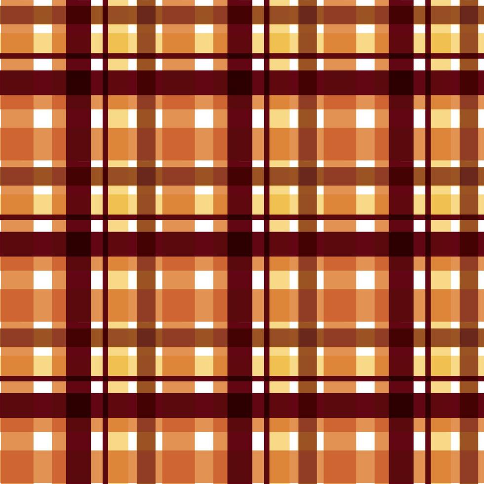 La textura de diseño de moda con patrón a cuadros es una tela estampada que consta de bandas entrecruzadas, horizontales y verticales en varios colores. los tartanes se consideran un icono cultural de Escocia. vector