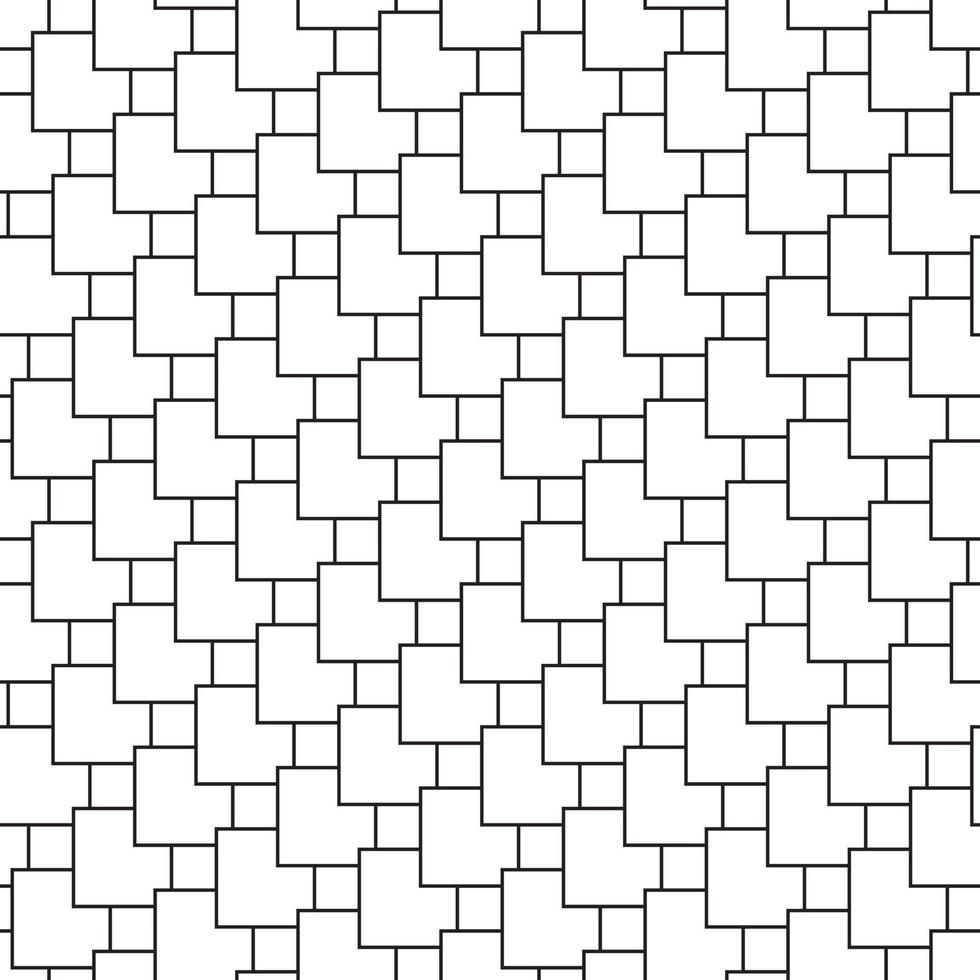Seamless pattern with modern rectangular herringbone white tiles. Realistic diagonal texture. Vector illustration.