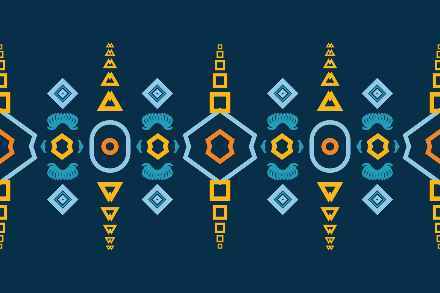 Ethnic border Ikat Seamless Pattern Textile ikat background seamless pattern digital vector design for Print saree Kurti Borneo Fabric border brush symbols swatches stylish